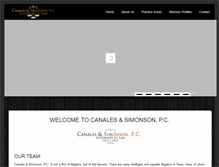 Tablet Screenshot of canalessimonson.com